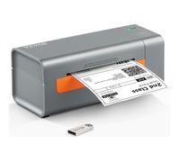 Imprimante d'étiquettes Thermique - VEVOR - 4x6 Code à Barres USB Haute Vitesse 150 mm/s 203 dpi pour Colis Expédition - Gris