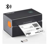 Imprimante d'étiquettes Thermique - VEVOR - 4x6 Code Barre USB Bluetooth 150 mm/s 300 dpi pour Colis Expédition - Noir