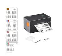 Imprimante d'étiquettes thermique VEVOR, résolution 300DPI, connexion Bluetooth, 300 points par pouce