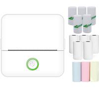Imprimante d'étiquettes X6, imprimante pour fausses questions, imprimante thermique autocollante, connexion Bluetooth, y compris papier thermique*5, autocollant*5,