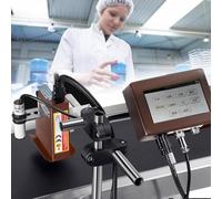 Imprimante jet dencre industrielle, de codage automatique avec écran tactile, haute résolution 300 DPI, limpression de codes de date, numéros de lot et dates de péremption sur papier (25.4mm)