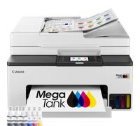 Imprimante jet d'encre MegaTank multifonction rechargeable couleur sans fil Canon MAXIFY GX2051 avec 3 bouteilles d'encre noire à haut rendement suppl