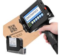 Imprimante Jet D'Encre Portable 12,7 Mm Avec éCran Tactile, Prise En Charge De Plusieurs Langues, Avec Encre à SéChage Rapide Pour Chiffres,Symboles,Codes Qr,Codes-Barres,Images,Dates Et Compteurs