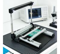 Imprimante manuelle de pochoir PCB, petite station d'impression d'écran, table d'impression de pâte à souder en maille d'acier SMT, imprimante de pochoir PCB de haute précision, épaisseur réglable