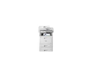 Imprimante multifonction Brother MFC-L9570CDWT Laser couleur 2 tiroirs Écran tactile inclinable Blanc/Gris