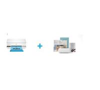 Imprimante multifonction HP Envy 6132e Blanc Eligible à Instant Ink + Kit de demarrage Cricut Joy Xtra