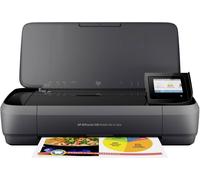 Imprimante multifonction HP OfficeJet 250 All-in-One A4 imprimante, scanner, photocopieur Fonctionnement sur batterie, Wi-Fi, chargeur automatique de documents