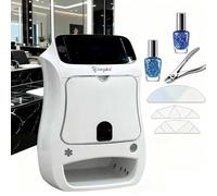 Imprimante Nail Art Automatique 3D Haute Définition 2400DPI, Machine Ongles Professionnelle avec Écran 5 Pouces, Application Mobile, Séchage U-V, Usage Maison et Pro(Machine)