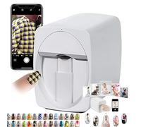 Imprimante Nail Art Intelligente - 25 Secondes Pour Réaliser N'importe Quel Motif, Imprimante Nail Art Mobile Numérique (App/DIY/Wifi/USB), Imprimante 3D Pour Ongles,White