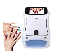 Imprimante Nail Art, Machine De Conception Nail Art Numérique 3D,Kit De Salon De Manucure avec Écran Tactile,Comprend Une Imprimante Nail Art/Vernis À Ongles Et Un Ensemble De Séchage
