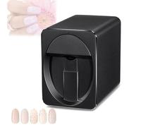 Imprimante numérique 3D pour nail art, imprimante d'art numérique intelligente, réalisation en 30 secondes, peut stocker plus de 1000 motifs, compatible WiFi/DIY/USB.(Black)