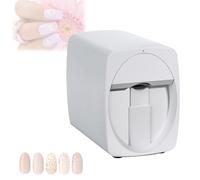 Imprimante numérique 3D pour nail art, imprimante d'art numérique intelligente, réalisation en 30 secondes, peut stocker plus de 1000 motifs, compatible WiFi/DIY/USB.(White)