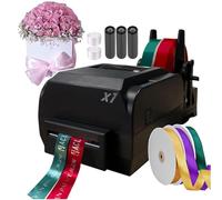 Imprimante numérique de ruban de satin pour étiquettes de cordon et de tissu, prend en charge plus de 50 langues, idéale pour l'emballage cadeau et l'estampage textile