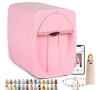 Imprimante numérique mobile pour nail art - Machine de peinture à ongles portable des années 30 terminée, imprimante à ongles 3D compatible WiFi/bricolage, impression et impression en une seule, plus