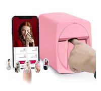 Imprimante Numérique Pour Ongles, Impression Film Pour Ongles - Résolution 2400 Dpi, Impression De Photos, Dessins Animés, Motifs, Impression 3D Pour Nail Art, Environ 450 Impressions Pink