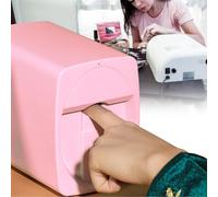 Imprimante Numérique pour Ongles,Imprimante Film pour Ongles,Imprimante 3D pour Nail Art,Résolution d'impression 2400 Dpi/Impression 450 Fois,Impression Photos,Dessins Animés Et Textes Pink