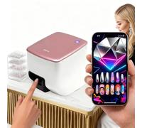 Imprimante Ongles 3D, Machine Nail Art DIY Intelligente avec Contrôle App 4800DPI, Reconnaissance Automatique de l’Ongle, Impression Rapide 10s, pour Maison, Mariage & Salon de Manucure
