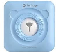 Imprimante Photo Mini Bluetooth portable +3 rouleaux de papier d'impression-Bleu G