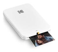 KODAK Step Slim Imprimante Photo Portable pour Smartphone - Design élégant, Couleur - Photos adhésives Zink 2x3” - Impression Depuis iOS & Android Via Bluetooth avec appli ludique - Blanc