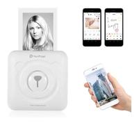 Imprimante Photo Portable Aibecy PeriPage - Blanc - Technologie sans fil BT 4.0 - Batterie rechargeable intégrée