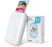 Imprimante Photo Portable - LIENE - Mini Imprimante - Bluetooth 5.0 - 50 Papiers Zink - Blanc