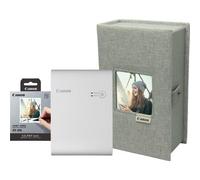 SELPHY Square QX10 - Premium Kit - imprimante - couleur - thermique par sublimation - 72 x 85 mm jusqu'à 0.7 min/page (couleur) - Wi-Fi - blanc