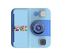 Imprimante photo pour enfants 2400 W Pixel Objectif rotatif à 180° Autocollants créatifs Jeux inclus Objectif Selfie Caméra pour aventures en plein air