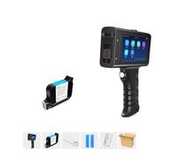 Imprimante portable, Imprimante d'étiquettes 12.7mm imprimante à jet d'encre tenue dans la main intelligente Qr barre Lot Code Logo Machine de codage for le verre , Texte sur n'importe quelle surface(