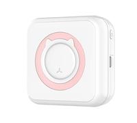 Imprimante Portable, Imprimante thermique de poche clairement Portable sans fil BT Connect 200dpi étiquette mémo liste impression sans fil Mini imprimante Photo Imprimez à Tout Moment(Pink set)