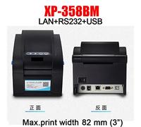 Imprimante Portable, Imprimantes d'étiquettes thermiques sans fil 20mm-80mm imprimante d'autocollants de codes à barres 365B 370B 330B LAN Bluetooth USB Etiquetas Impresoras Imprimez à Tout Moment(358