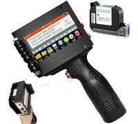 Imprimante portable mini-code QR, imprimante à jet d'encre portable, codeur à jet d'encre avec encre à séchage rapide, écran tactile 4,3 pouces, for date, code-barres, numéro de lot, logo, code QR