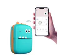 Imprimante Portable Noir et Blanc, Mini Imprimante de Poche sans Encre Rechargeable, Modèles D'application, Outil d'apprentissage, Impression sans Encre, pour Outil