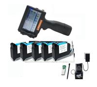 Imprimante portative à jet d'encre, Imprimante à jet d'encre portable à écran tactile 12.7mm imprimante d'étiquettes à codeur à séchage rapide 600DPI QR Code Logo imprimante thermique Imprimante pour