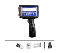 Imprimante portative à jet d'encre, Imprimante portable 12,7/25,4 mm, imprimante à jet d'encre portable, QR Bar Code de lot Date Numéro Logo Date d'expiration, 24 langues Imprimante pour étiquette/dat