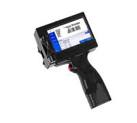 Imprimante portative d'étiquettes à jet d'encre, 12.7mm, QR Bar, Code de lot, Date, numéro, Logo, Date d'expiration, codage, Machine Portable en anglais sur toutes les surfaces(Printer 1Black ink)