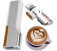 Imprimante portative portative d'art de latte d'impression de café, mini imprimante alimentaire, stylo à jet d'encre alimentaire sans fil, pour café, pain, gâteau, décoration de biscuits,Brown
