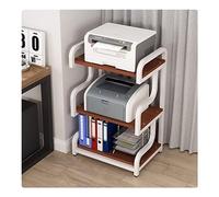 Imprimante réglable à 3 niveaux - Étagère de sol pour télécopieurs, scanners, copieurs et déchiqueteuses de papier - Office Sto Solut (couleur : C)