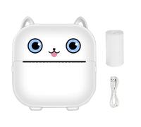 Imprimante sans encre mini, mini imprimante thermique - Imprimantes thermiques portables | Pocke de la machine à étiquettes sans intervalle instant pour photos photos Journaux notes