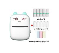 Imprimante sans fil Bluetooth, mini-imprimante portable pour impression multifonctionnelle, impression nette avec batterie rechargeable, compatible