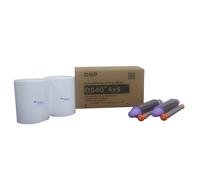 Imprimante sublimation thermique DNP DS40, support perfor 4x6/800 impressions brillantes (2 rouleaux de 400)