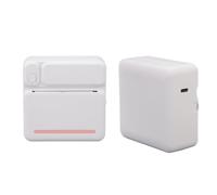 Imprimante Thermique Bluetooth Portable, Mini Imprimante D'autocollants sans Encre de Poche Intelligente 200 DPI, Contrôle par Application Téléphonique, pour Notes D'étude de
