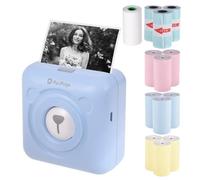 Imprimante thermique BT PeriPage Mini Pocket - Bleu - Impression de papier de ticket de mémo d'étiquette d'image