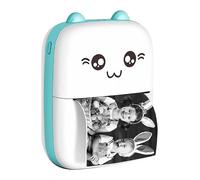 Imprimante Thermique Connectée Bluetooth 200dpi Modèle Cat Portable Blanc / Bleu