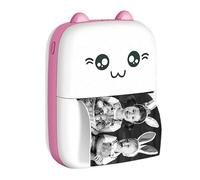Imprimante Thermique Connectée Bluetooth 200dpi Modèle Cat Portable Blanc / Rose