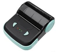 Imprimante thermique de 80 mm compatible avec les téléphones portables, impression directe sans effort à partir d'appareils (bleu)