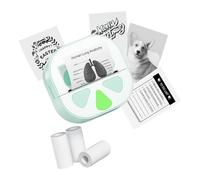 Imprimante thermique miniature pour autocollants, étiquettes, reçus, plan de travail pour appareils comprend 3 rouleaux de papier adhésif, imprimante d'autocollants