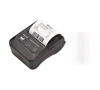Imprimante thermique portable 58 mm for reçus 5,1 cm Mini imprimantes de poche mobiles avec 6 rouleaux de papier thermique Connexion USB et sans fil BT compatible avec Windows/Android/iOS for Office M