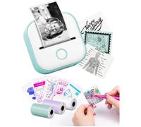 Imprimante Thermique Portable Mini T02 Sans Encre Bluetooth pour Étiquettes Notes Photos Journal Cadeau