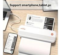 Imprimante thermique portable Peripage P40 - Imprimante de pochoirs de tatouage sans fil pour artistes, impression A4 sans encre pour le bureau et l'école, compatible Android/iOS et ordinateur portabl