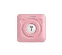 Imprimante thermique portable sans fil Bluetooth 58 mm avec 9 rouleaux de papier d'impression -Rose